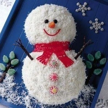 Торт "Снеговик"