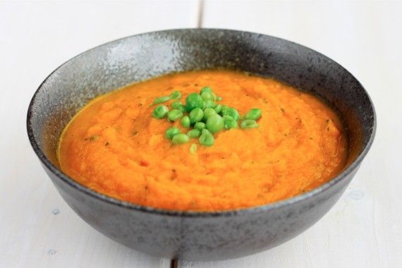 Суп из обжаренной моркови