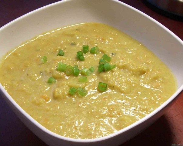 Сырный суп с цветной капустой 