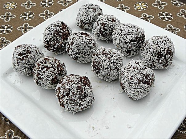 Шоколадно-кокосовые шарики
