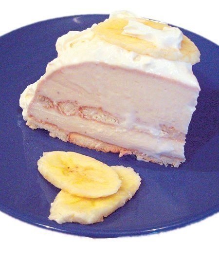 Творожно-банановый торт