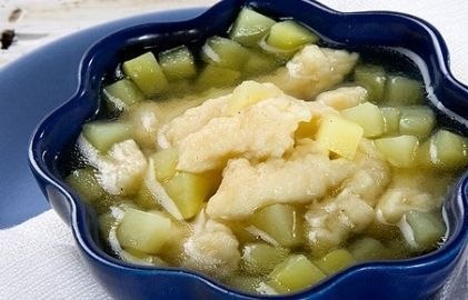 Суп картофельный с галушками.