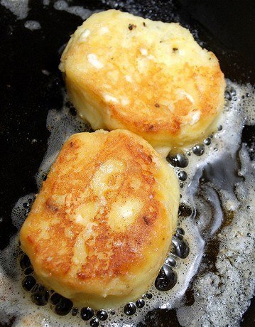 Сырники с картофелем.