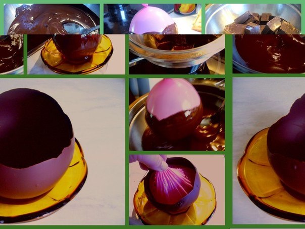 Десерт «Шоколадные яйца»