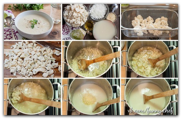 Очень простой рецепт крем-супа из цветной капусты