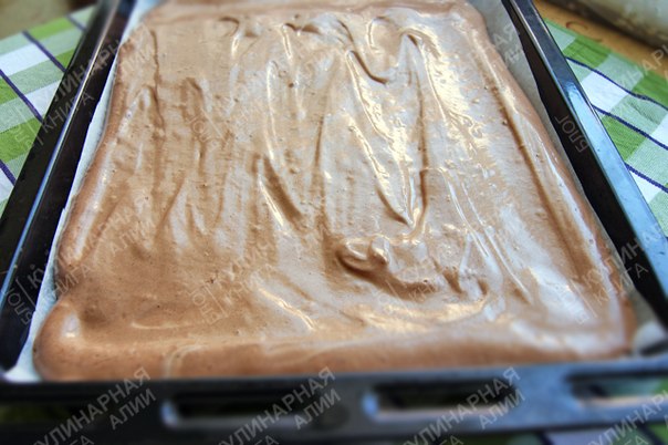 Шоколадное пирожное с творожно-кокосовым кремом