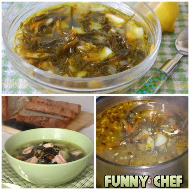 Вкусные и полезные супы с морской капустой - 3 рецепта!