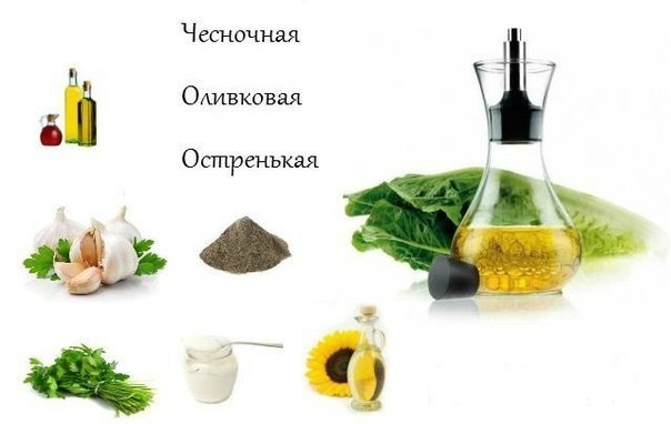 3 потрясающие заправки для овощных салатов.