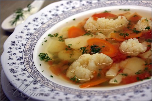 Рецепт "Суп из цветной капусты" - Овощной