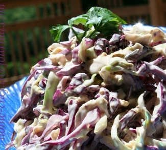 Рецепт - кол Сло или Капустный салат с остренькой заправкой 