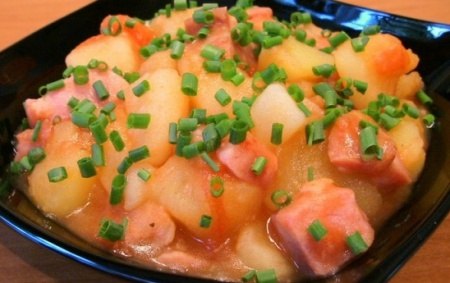 Рецепт картофеля с мясом по-домашнему