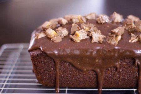 Рецепт - Шоколадный прямоугольный пирог