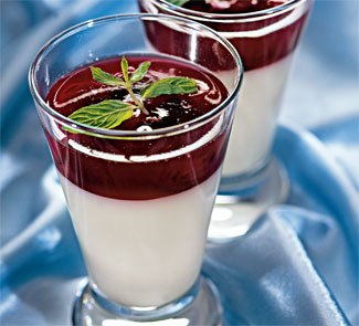 Рецепт - ягодно-йогуртовое желе 
