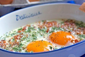 Рецепт - яичница в духовке 