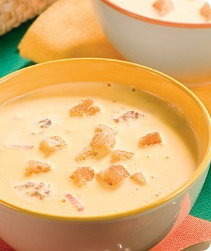 Сырный крем‑суп с морепродуктами