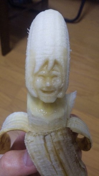 Шедевры резьбы по банану