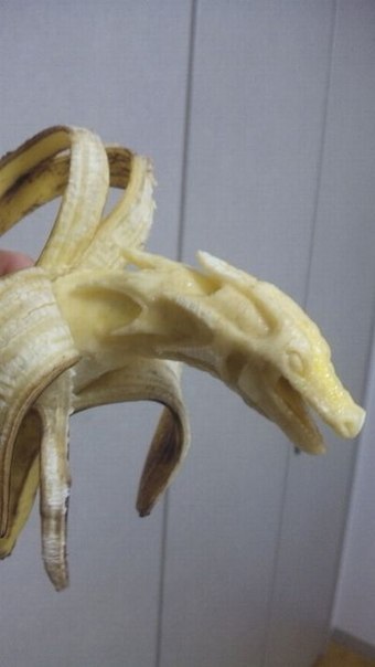 Шедевры резьбы по банану