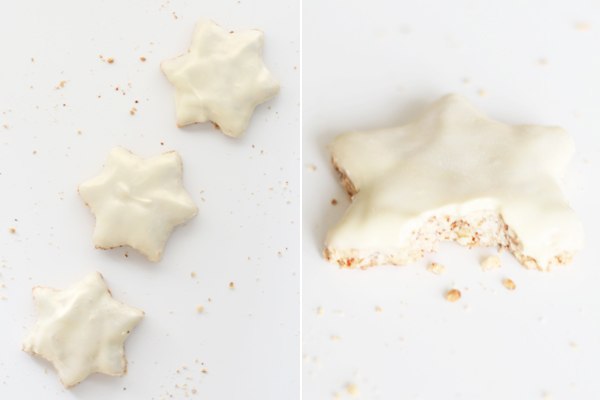 Печенье-грильяж в белом шоколаде