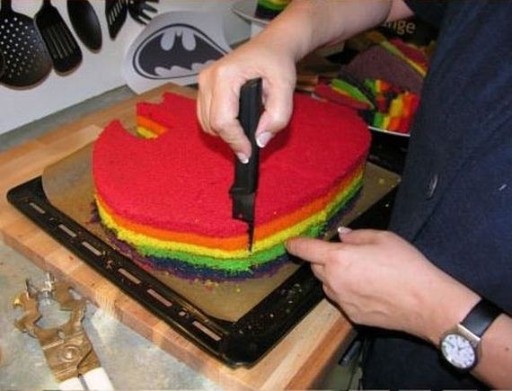 Цветной торт — рецепт от Бетмена 
