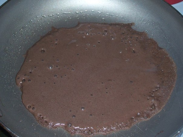 Бисквитно-шоколадные оладьи 
