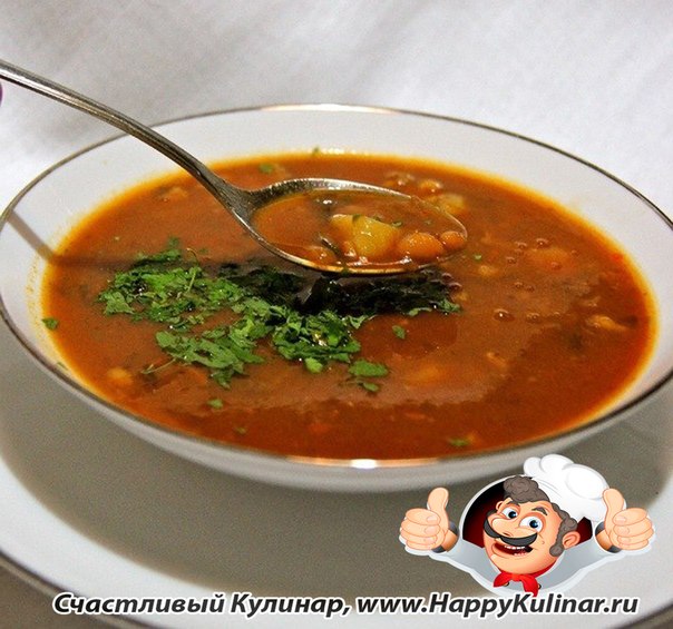 Суп из баранины с фасолью