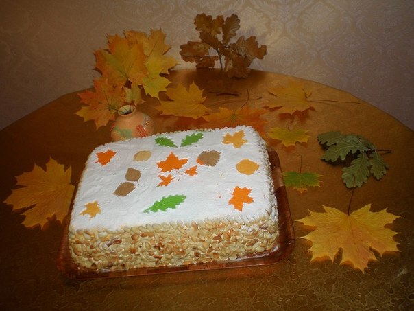 Торт "Осенний листопад".