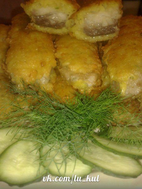 Рыбка в сырно-картофельной корочке.