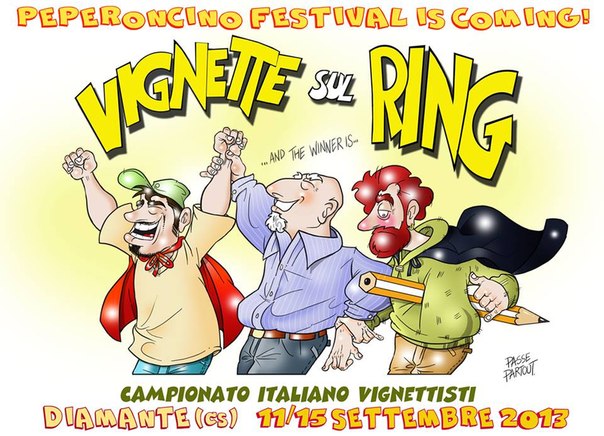 Открытки фестиваля Перца в Калабрии на юге Италии