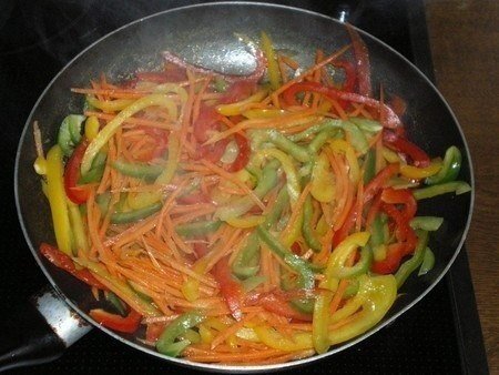 Салат "Фунчоза с овощами"