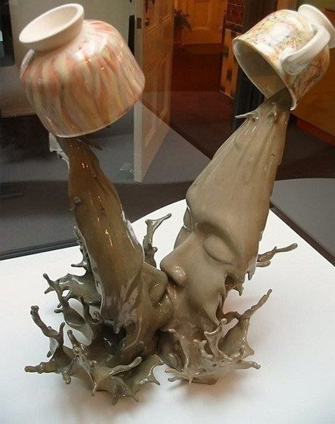 Скульптура "Кофейный поцелуй"