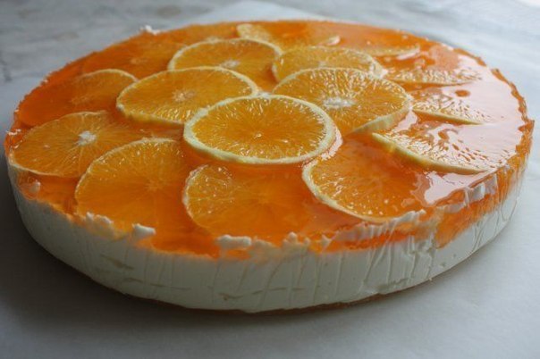 Очень легкий и нежный торт "Оранжевое настроение"