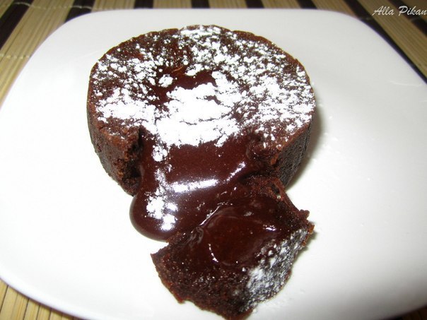 Тающий шоколадный пирог или Fondant au chocolat