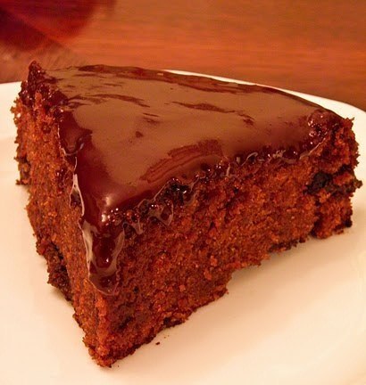 Теплый шоколадный торт