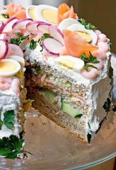 Шведский рыбный торт "Смёргасторте"