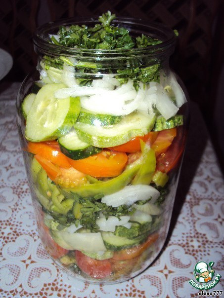 Рецепт "Желейный салат".