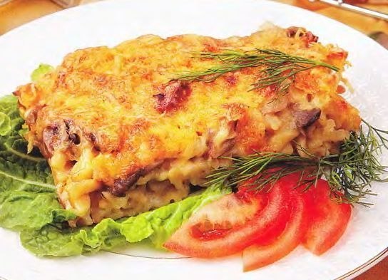Картофельно-рыбная запеканка 