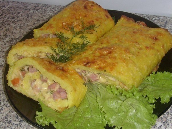 Кабачковый рулетик