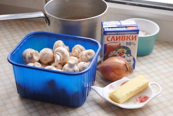 Крем-суп из шампиньонов